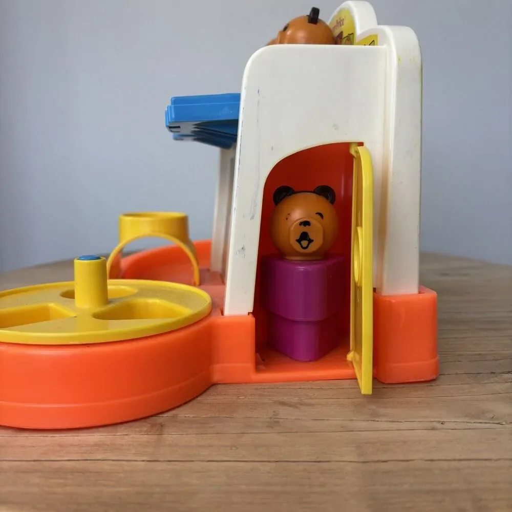 Vtg Fisher Price 1984 Playground 3 Bear Shape Sorter Educational Toy USA Made